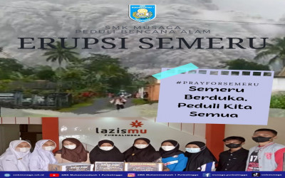 Peduli Kemanusiaan, SMK Musaga Salurkan Bantuan Erupsi Gunung Semeru