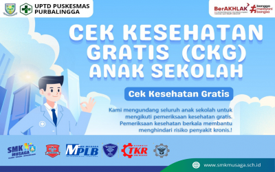 UPTD Puskemas Purbalingga Lakukan Cek Kesehatan Gratis (CKG) di SMK Muhammadiyah 1 Purbalingga