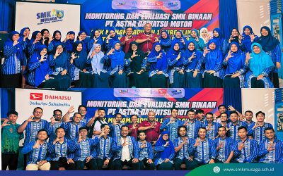 Monitoring dan Evaluasi Program Pintar Bersama Daihatsu, SMK Muhammadiyah 1 Purbalingga Pertahankan Predikat A (Sangat Baik)
