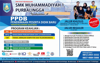 PPDB SMK MUHAMMADIYAH 1 PURBALINGGA TAHUN 2023 – SMK Pusat Keunggulan