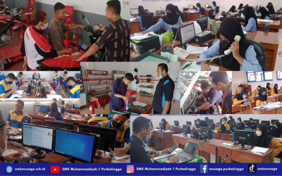 Tingkatkan Kualitas Sertifikat Kompetensi Lulusan, SMK Musaga Gelar Uji Kompetensi Keahlian (UKK) Mandiri dan Berbasis LSP