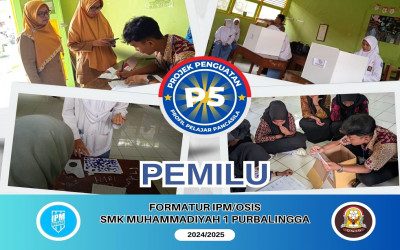 Implementasikan Demokrasi, SMK Musaga Gelar Pemilu IPM/OSIS Periode 2024-2025