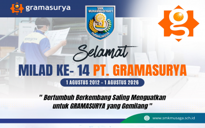 SELAMAT MILAD KE- 14 PT GRAMASURYA